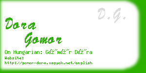dora gomor business card